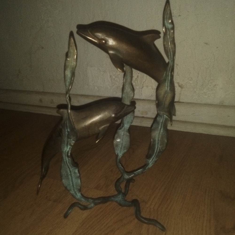 Dolphin statue